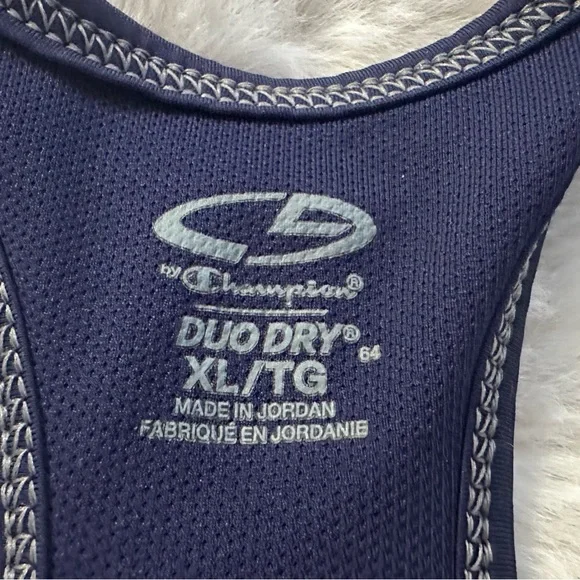 Champions XL fusia /navy blue sport bra - Picture 3 of 8